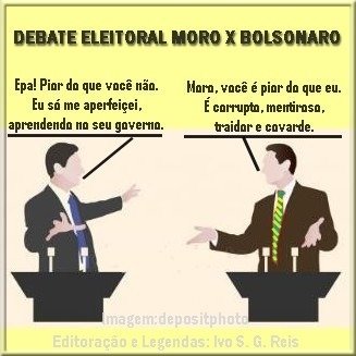 Para quem achava que não poderia haver ninguém igual ou pior do que Bolsonaro, aí está o nome: Sergio Moro.Insidioso, mentiroso, covarde, corrupto... possui todos os defeitos de Bolsonaro e mais os dele. Um pouquinho mais inteligente, é mais perigoso.